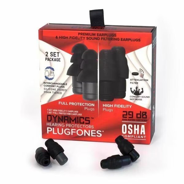 HEARING PROTCTOR BLACK/GRY, Plugfones, Mfr#: PHILIPSFP-B