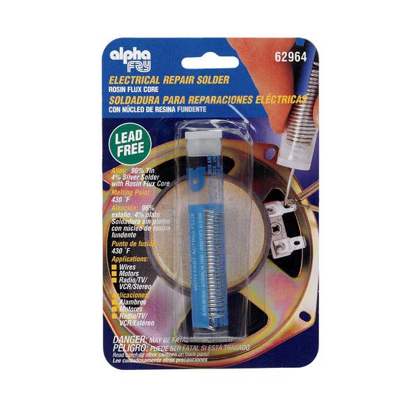 Solder No Lead Rosin 1/2, Alpha Fry, Mfr#: 62964