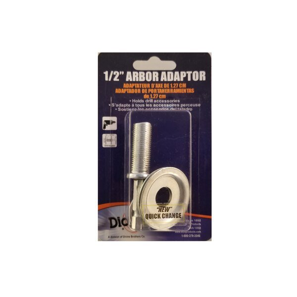 ARBOR ADPTR 1/2""X1/4""HEX, Dico Products, Mfr#: 7600076