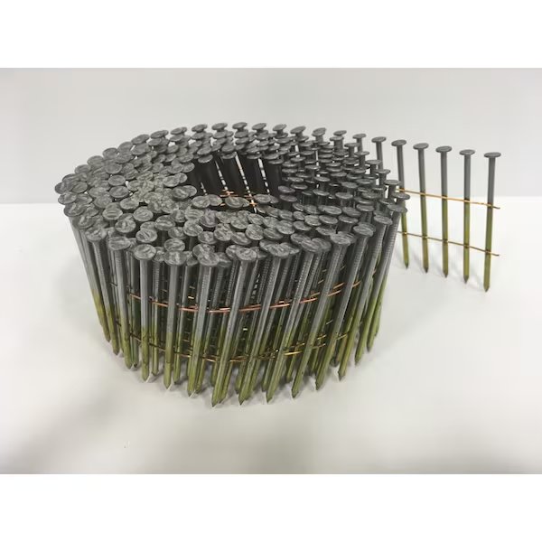 Collated Siding Nail, Steel, Electro Galvanized Finish, 0-13 ga
