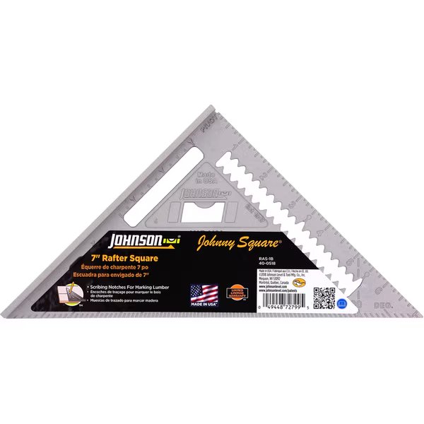 JOHNNY SQR ALUM RAFTR 7"", Johnson, Mfr#: RAS-1B