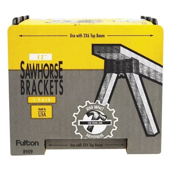 Sawhorse Brckt Plstc Bx2, Fulton, Mfr#: 8909