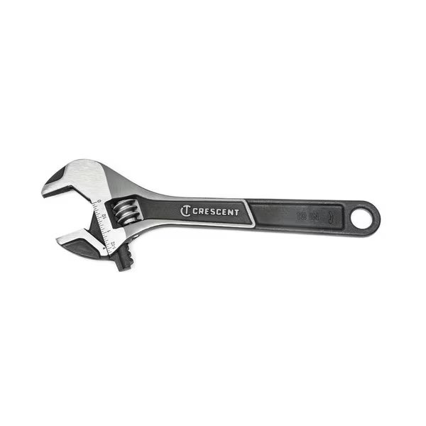 Crescent Metric and SAE Wide Jaw Adjustable Wrench 10 in. L 1 pc, Weller, Mfr#: ATWJ210VS
