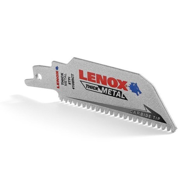 Lenox Lazer CT 4 in. Carbide Tipped Reciprocating Saw Blade 8 TPI 1 pc, Irwin, Mfr#: 2014212