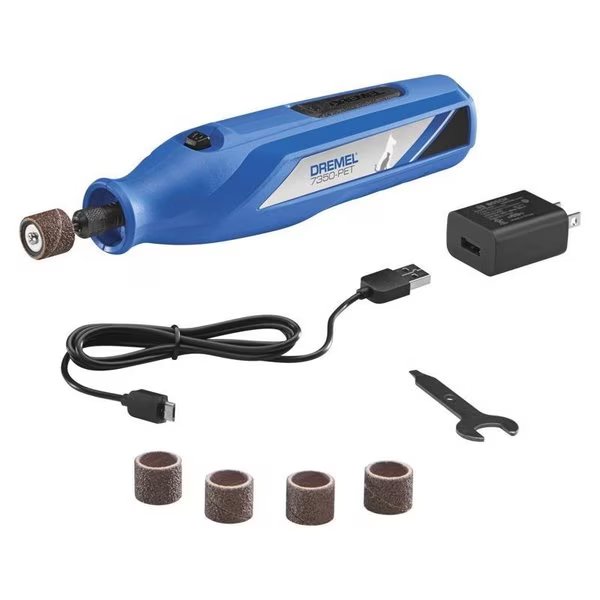 4 V 7 pc Cordless Rotary Tool Kit, Dremel, Mfr#: 7350-PET