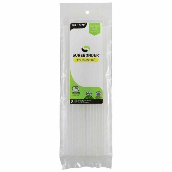 Hot Glue Sticks, Clear, 10 in, 8 PK, Surebonder, Mfr#: H-810R
