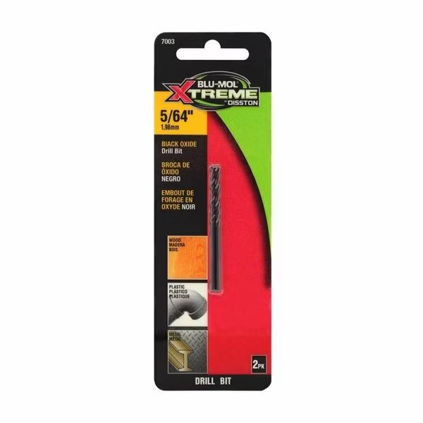 DRILL BIT BLACK OXID 5/64in., Blu-Mol Xtreme, Mfr#: E0217003