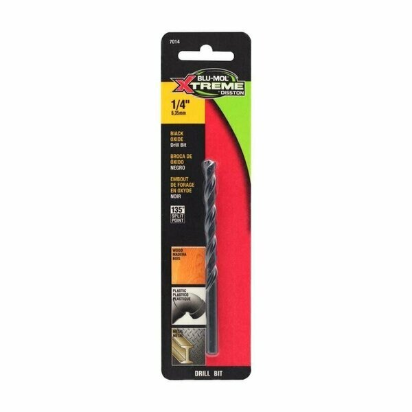 DRILL BIT BLACK OXIDE 1/4in., Blu-Mol Xtreme, Mfr#: E0217014