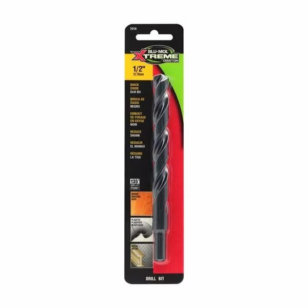 DRILL BIT BLACK OXIDE 1/2in., Blu-Mol Xtreme, Mfr#: E0217016