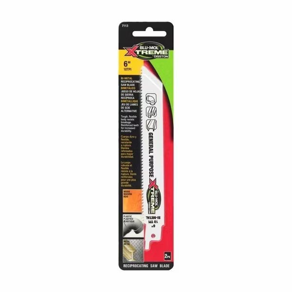 RECIPROCATING BLADE 6in. 10TPI, Blu-Mol Xtreme, Mfr#: E0217113