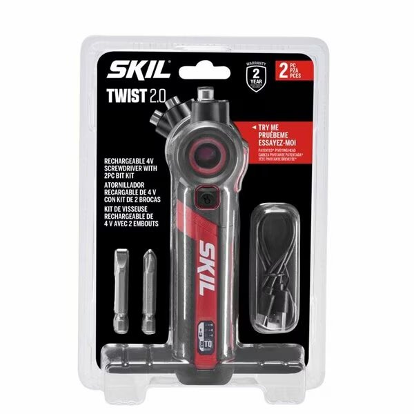 RCR SCREWDRIVERV W/BIT SET 4V, Skil, Mfr#: SD5619-01