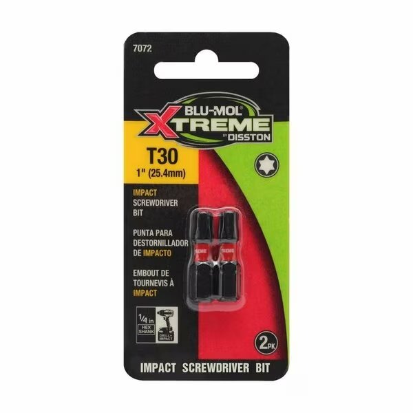 SCREWDRIVER BIT TRX 30 1in., Blu-Mol Xtreme, Mfr#: E0217072