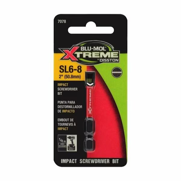 SCREWDRIVER BIT SLT 6-8 2in., Blu-Mol Xtreme, Mfr#: E0217078