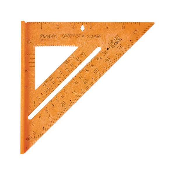 SQUARE SPEED 8""TRI ORNG, Swanson, Mfr#: T0118