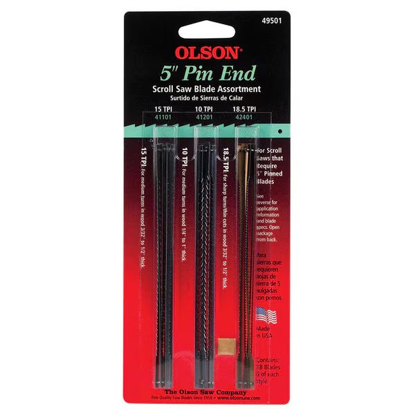 Blade Scroll Asst 18Pc, Olson Saw, Mfr#: FR49501