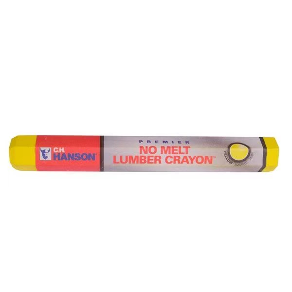C.H. Hanson 4.5 in. L Lumber Crayon Yellow 1 pc, Superior Tool, Mfr#: 10385