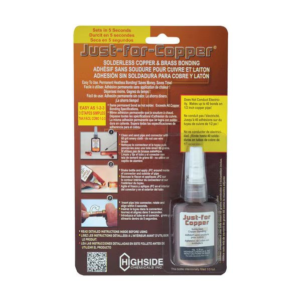 Solderlss Coppr Bond 10G, Just For Copper, Mfr#: 31010