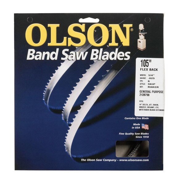 BAND SAW BLADE 105"", Olson Saw, Mfr#: 14505