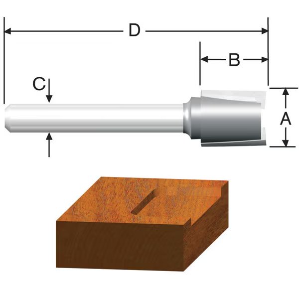 ROUTER BIT 5/8"" MORTISE, Vermont American, Mfr#: 23111