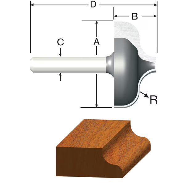 Router Bit 1 1/32 Ogee, Vermont American, Mfr#: 23127