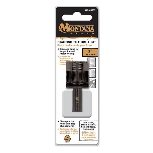 TILE DRILL BIT 1"" DIAM, Diamond Tile, Mfr#: MB-65207
