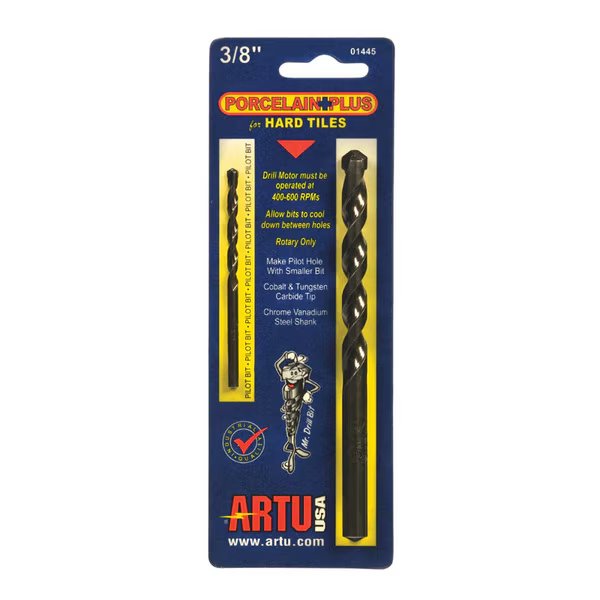 PORC+ TILE&PLT BIT 3/8"", Artu Usa, Mfr#: 01445
