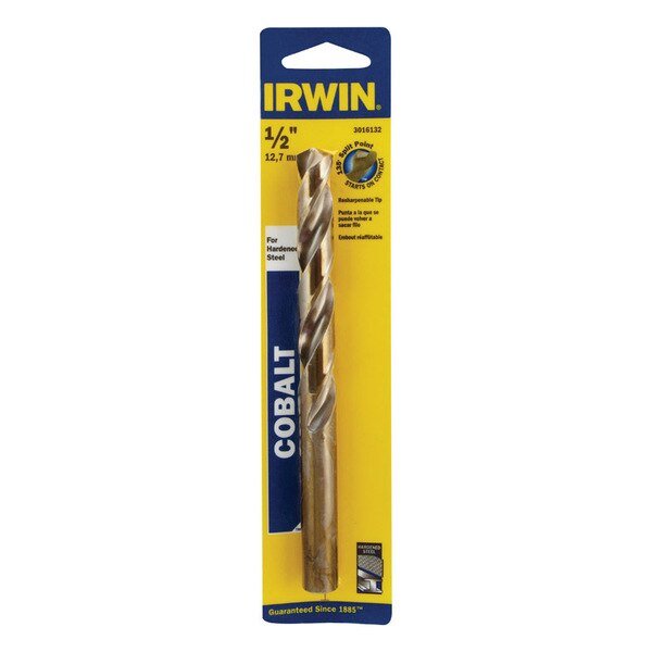 BIT DRILL 1/2"" COBALT CD, Irwin, Mfr#: 3016132