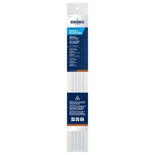 1/5 in. D X 12 in. L Bronze Brazing/Welding Rods , 4PK, Bernzomatic, Mfr#: 328639
