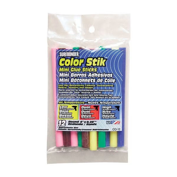 Mini Glue Stick Ass 12Pk, Surebonder, Mfr#: CO-12V