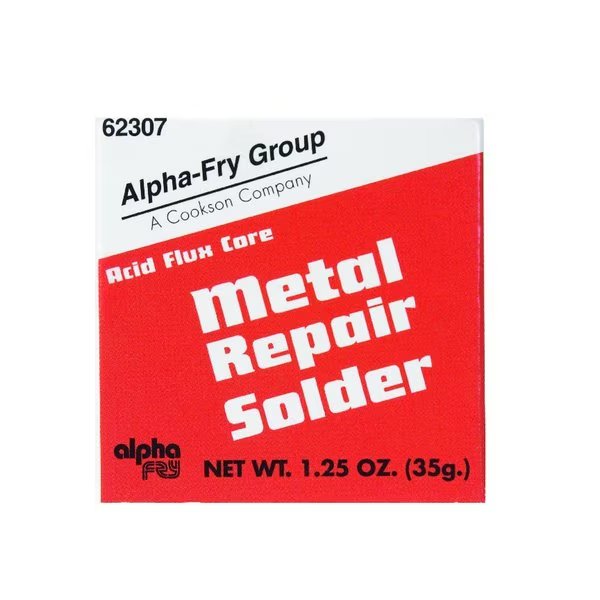 Alpha Fry 1.25 oz Metal Repair Solder Tin/Lead 1 pc, Alpha Metals, Mfr#: 62307