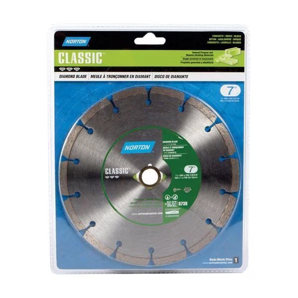 SAW BLADE SEGM DIAMD 7"", Norton Door Controls, Mfr#: 07660702786