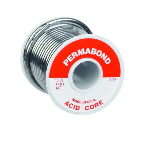 Alpha Fry 16 oz Acid Core Wire Solder 0.125 in. D 1 pc, Alpha Metals, Mfr#: 12124