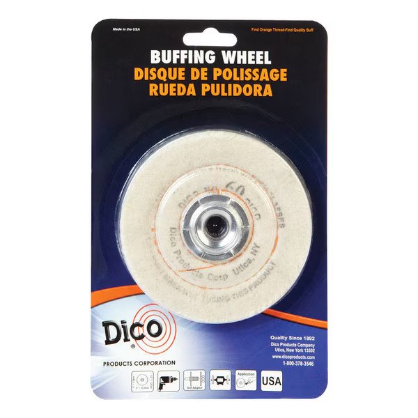 WHEEL BUFF 4"" FLANNEL, Dico, Mfr#: 527-60-4