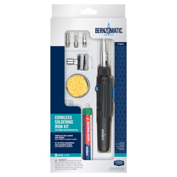 Micro Torch Solderng Kit, Bernzomatic, Mfr#: 368600