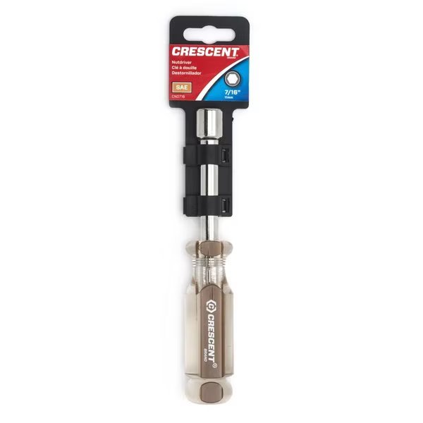Crescent 7/16 in. SAE Acetate Nut Driver 6-3/4 in. L 1 pc, Weller, Mfr#: CND716