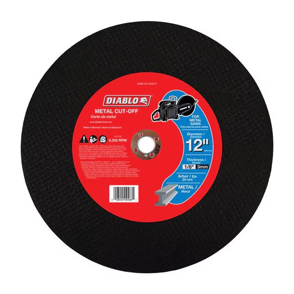 METAL HS C/O DSC 12""20MM, Diablo, Mfr#: DBD120125G01F