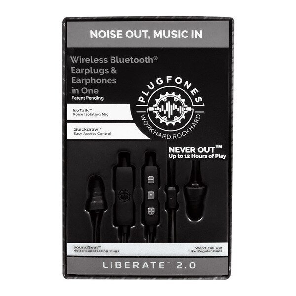 Earplug/Phone+Mic Bt Blk, Plugfones, Mfr#: PL-BB