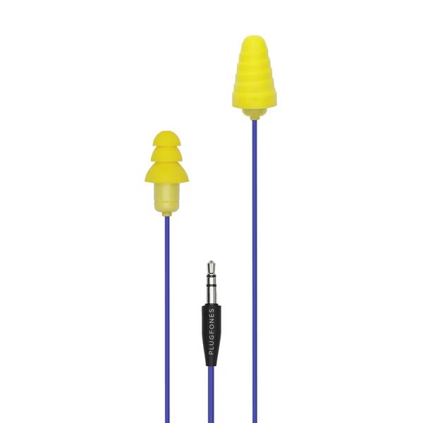 Earplug/Phn Set Blu/Yel, Plugfones, Mfr#: PG-UY