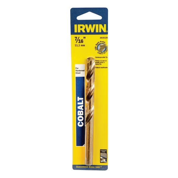 BIT DRILL 7/16""COBALT CD, Irwin, Mfr#: 3016128