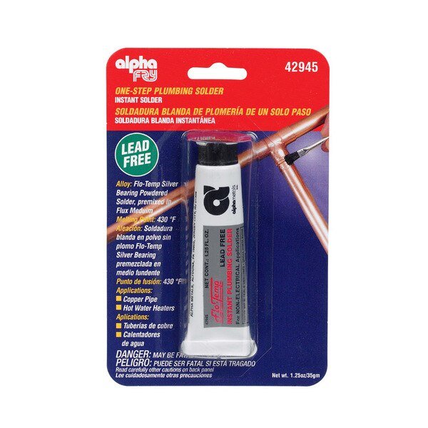 Solder No Lead 1.25 Tube, Alpha Metals, Mfr#: 42945