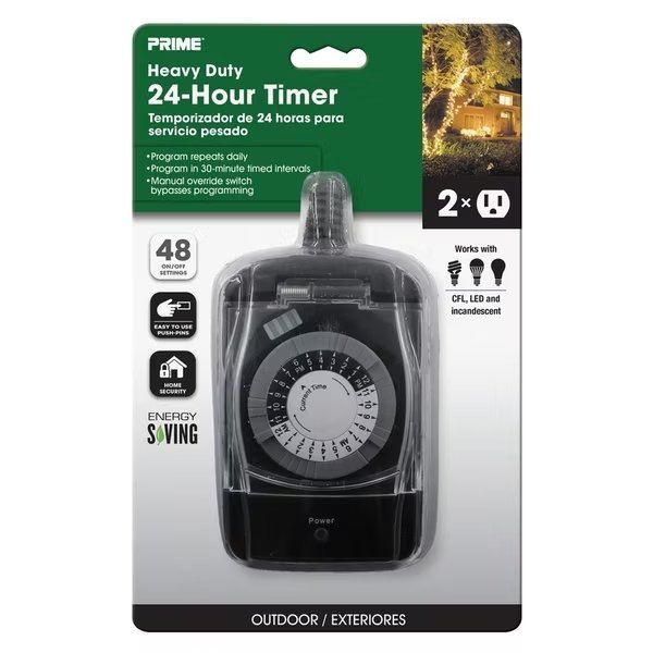 Timer Outdr 24Hr W/Out, Prime, Mfr#: TNO24111-RC
