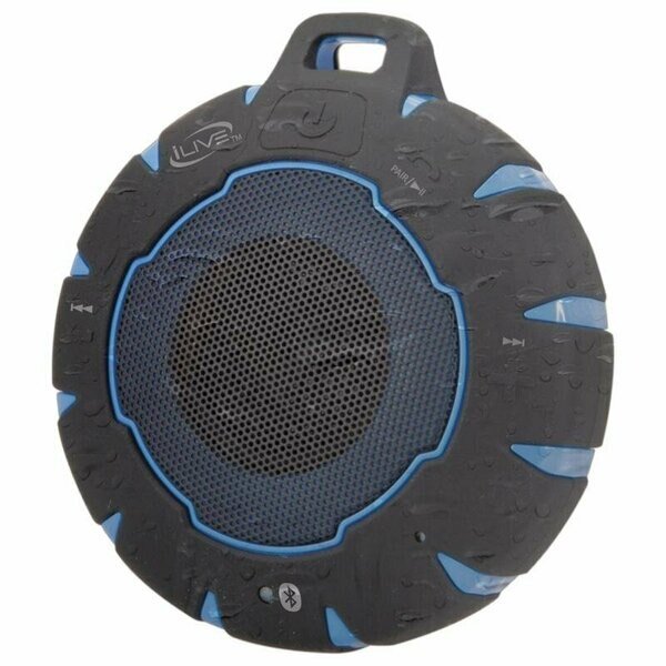 Wireless Bluetooth Weather Resistant Portable Speaker, Ilive, Mfr#: ISBW157BU