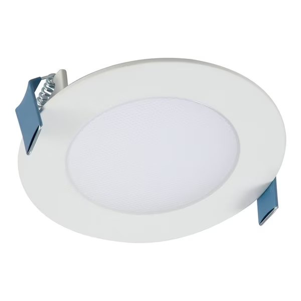 Halo HLB4 Series Matte White 4 in. W LED Recessed Direct Mount Light Trim 12 W, Cooper Lighting, Mfr#: HLB4069FS1EMWR