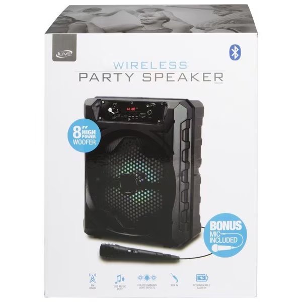 Wireless Bluetooth Speaker, Ilive, Mfr#: ISB200B