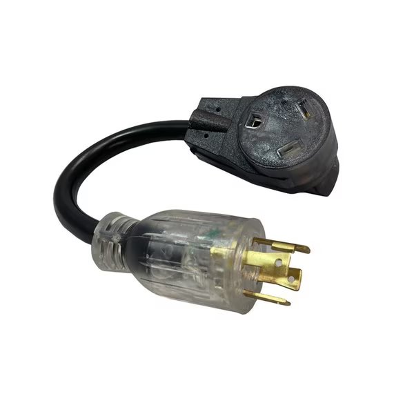 Color Connect 10/3 SJTW 125 V 12 in. L Adapter Cord, Reliance Controls, Mfr#: AC30RV