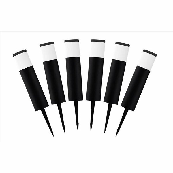 Black/White Low Voltage 9 W LED Pathway Light 6 pk, Living Accents, Mfr#: 56104X6