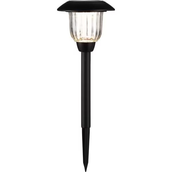 Black Solar Powered 0.2 W LED Pathway Light 1 pk, 12PK, Living Accents, Mfr#: CXJLEH300PS
