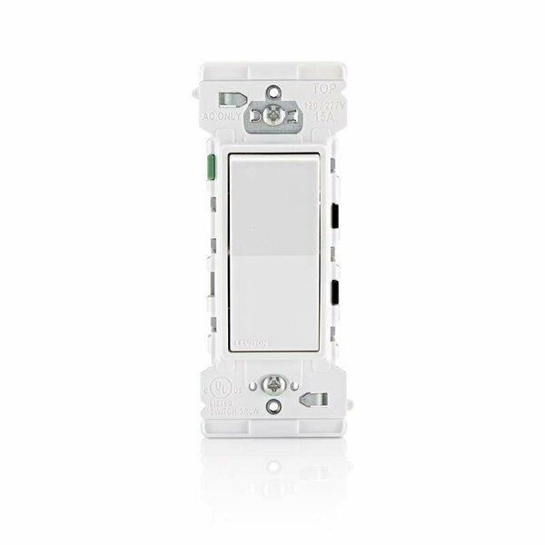 ROCKR SWITCH WHITE 15A 1PK, Leviton, Mfr#: E5601-0SW