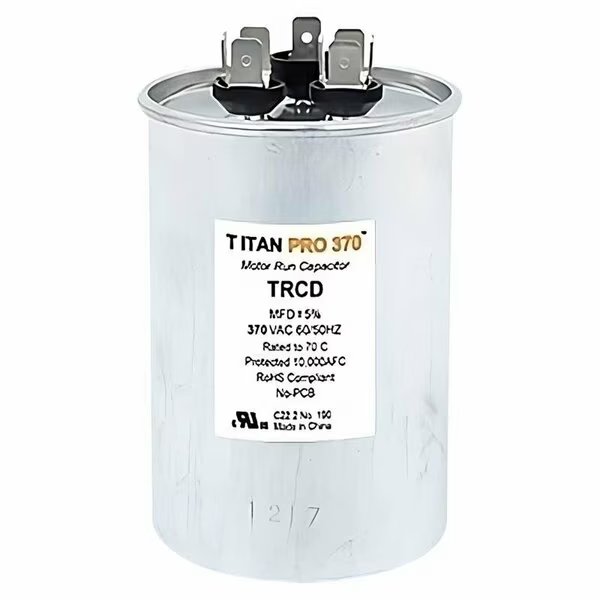 ROUND RUN CAPACITOR 70+10MFD, Titan Pro, Mfr#: TRCD7010