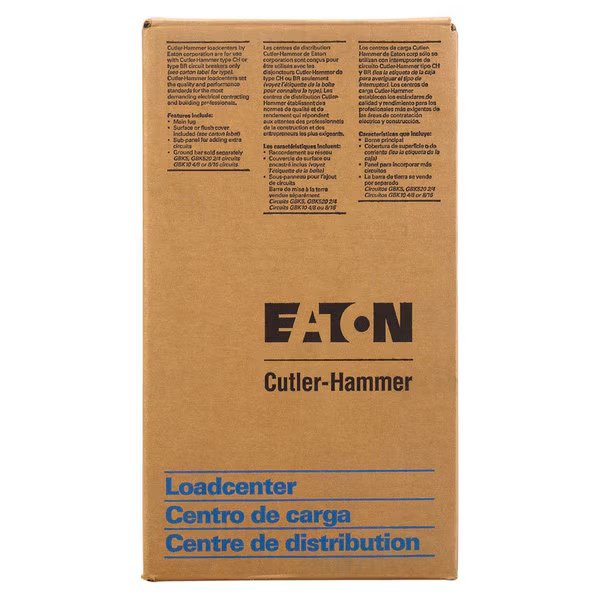 Load Center, BR, 100A, 120/240V AC, Type Br, Mfr#: BR2100BRP
